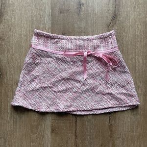 Pink Tweed Skirt